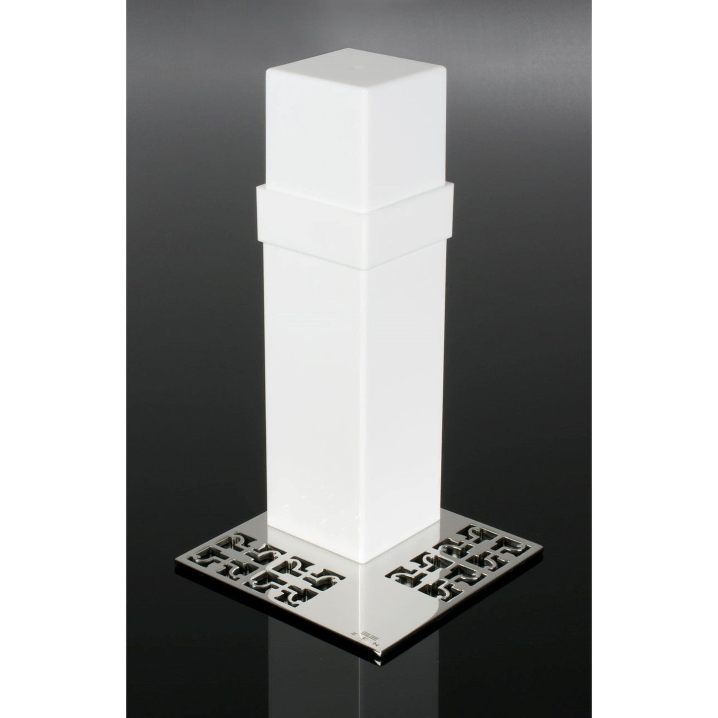 ZEN Design Zen By Zen 4" x 4" x 8" White Toothbrush Holder