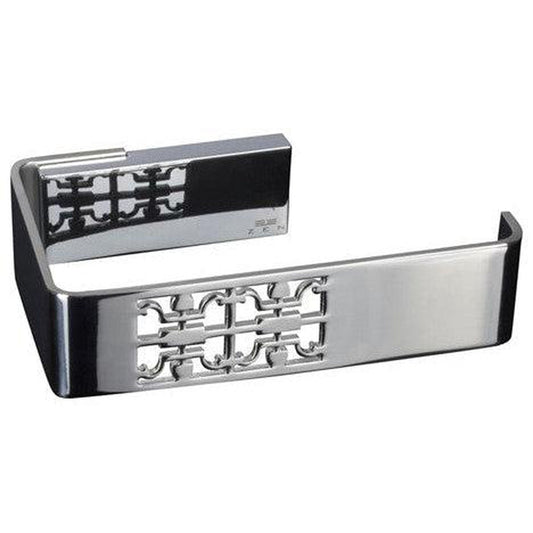 ZEN Design Zen By Zen 6" x 3" Polished Chrome Wall-Mounted Toilet Paper Holder