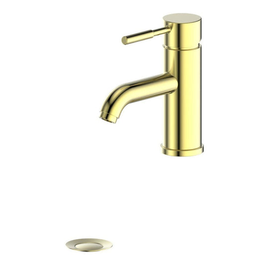 ZLINE Aloha Single Hole 1.5 GPM Polished Gold Bathroom Sink Faucet With Drain