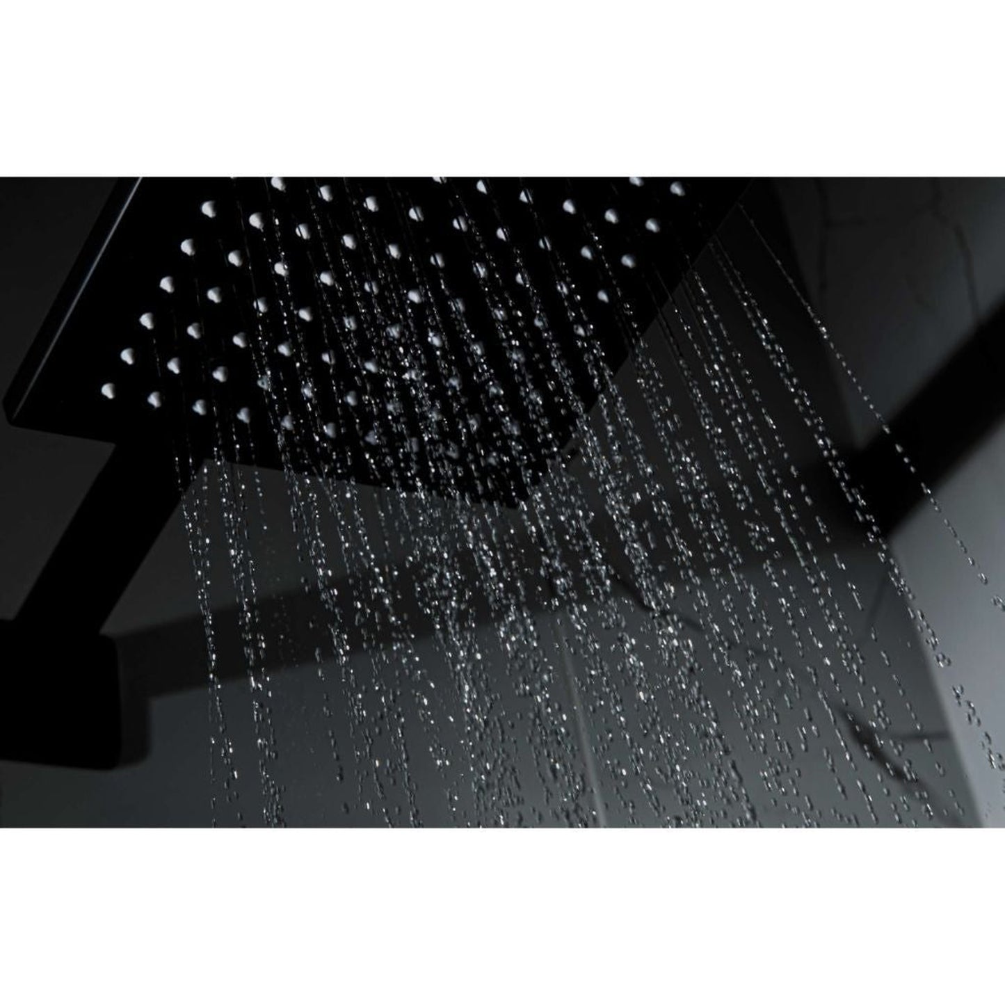 ZLINE Bliss Matte Black Rain Shower System With Rough-in Valve