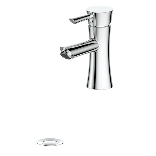 ZLINE Donner Single Hole 1.5 GPM Chrome Bathroom Faucet With Drain