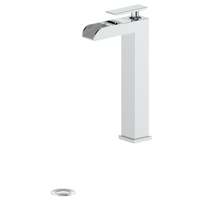 ZLINE Eagle Falls Single Hole 1.5 GPM Chrome Bathroom Faucet With Drain