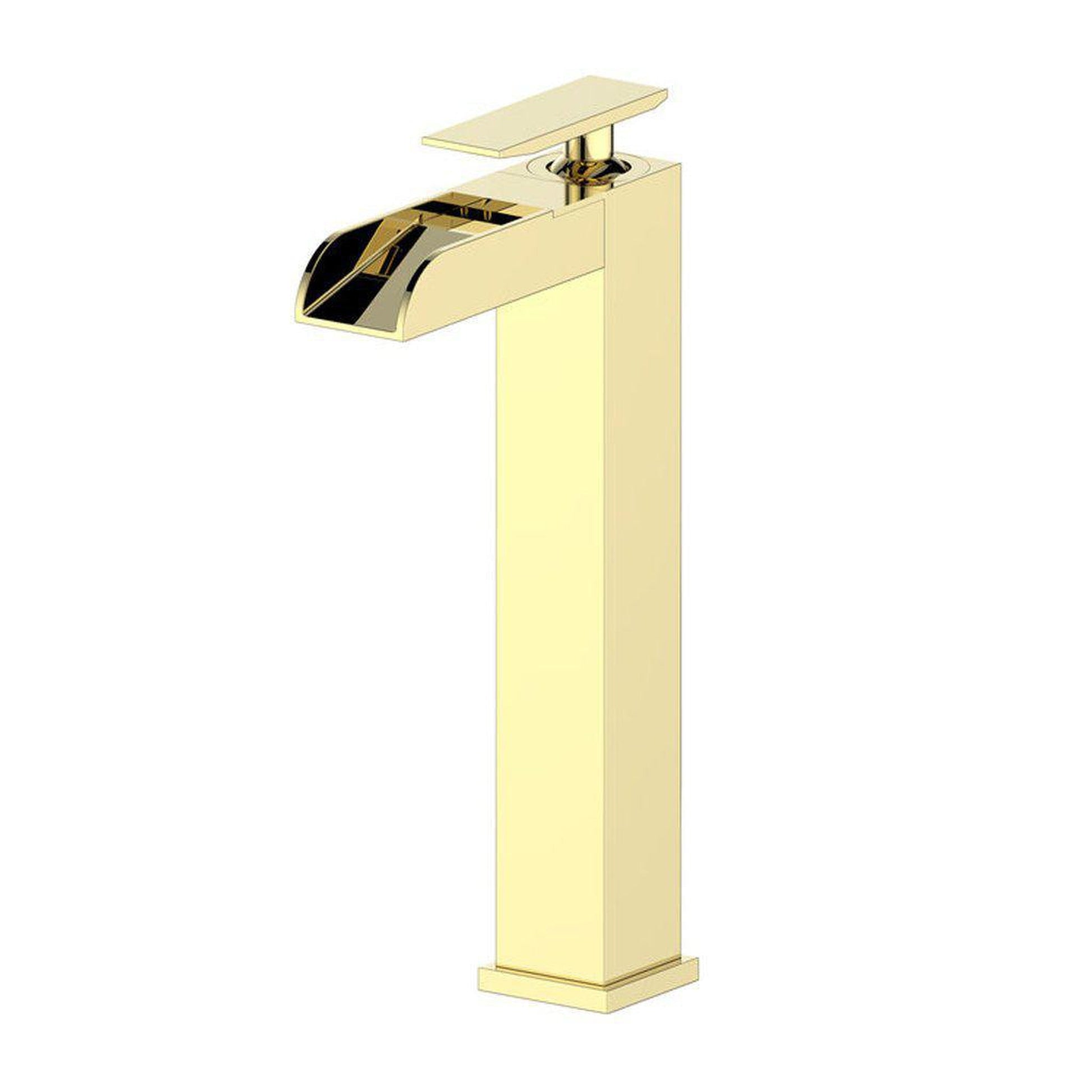 ZLINE Eagle Falls Single Hole 1.5 GPM Polished Gold Bathroom Faucet With Drain