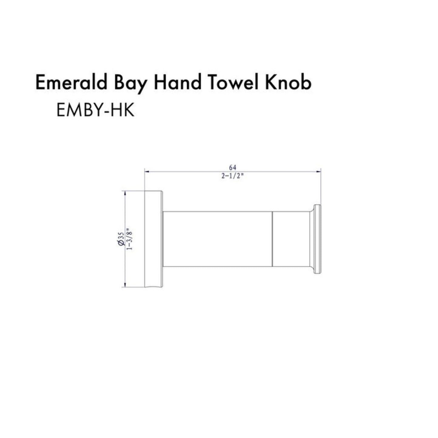 ZLINE Emerald Bay Brushed Nickel Towel Hook