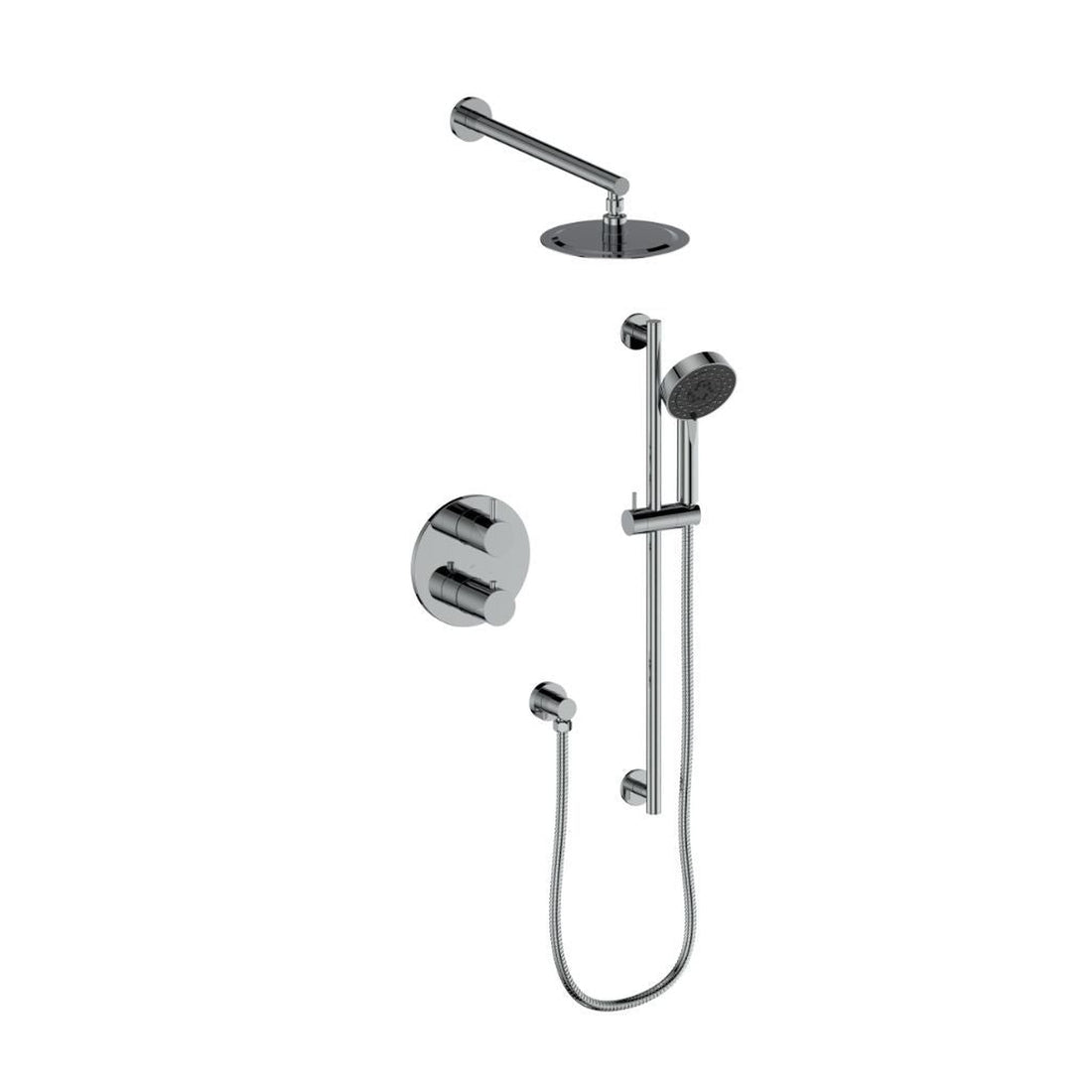 ZLINE Emerald Bay Chrome Thermostatic Rain Shower System