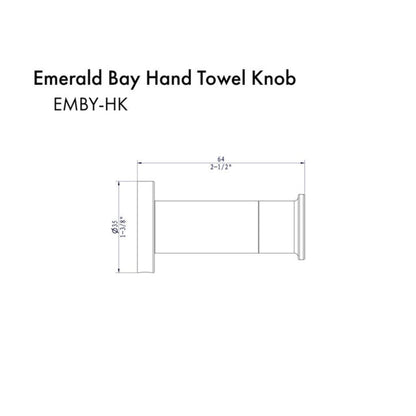 ZLINE Emerald Bay Gun Metal Towel Hook
