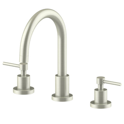 ZLINE Emerald Bay Widespread 1.5 GPM Brushed Nickel Bathroom Faucet With Drain