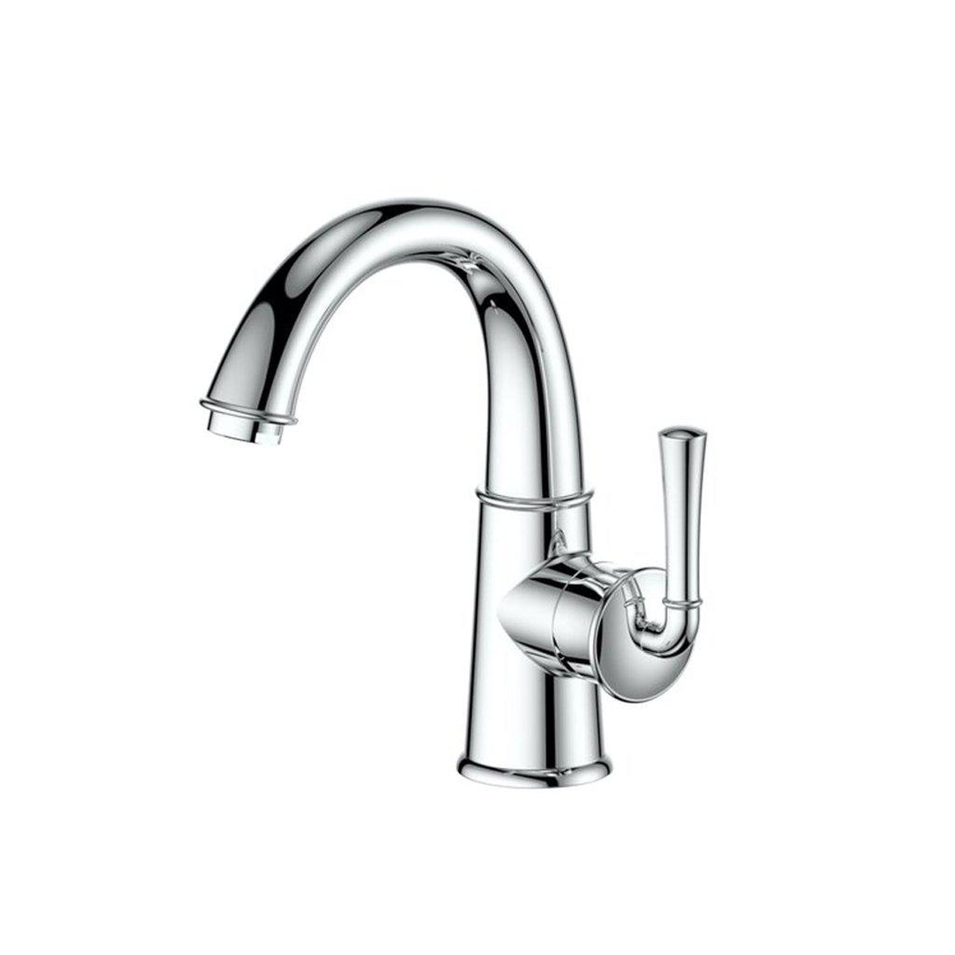 ZLINE Olympic Valley Chrome Single Hole 1.5 Gpm Bathroom Faucet With Drain