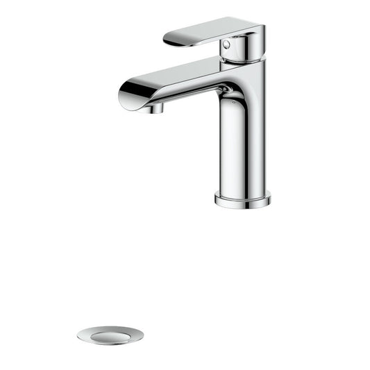 ZLINE Washoe Single Hole 1.5 GPM Chrome Bathroom Faucet With Drain