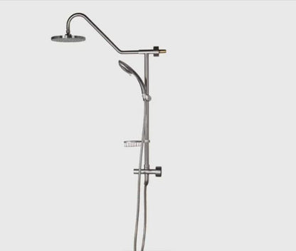 PULSE ShowerSpas Kauai III 1.8 GPM Rain Shower System in Brushed Gold Finish With 5-Function Hand Shower